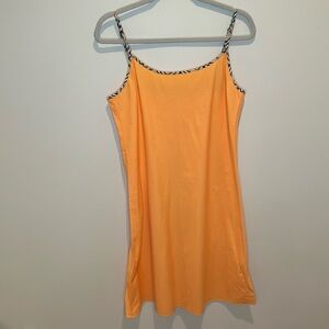 Burberry Sleeveless Orange‎ Nightgown—Size Large
